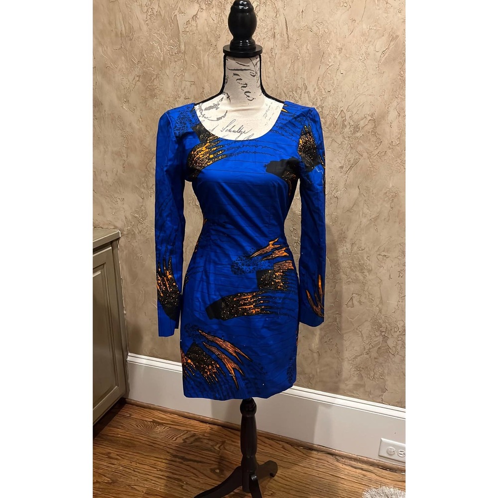 African print mini dress approx 2/4 see measurements